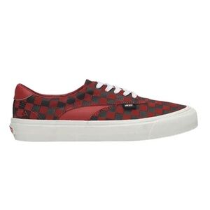 Vans Ultracush Black Red Checkerboard Lace Up Sneakers
